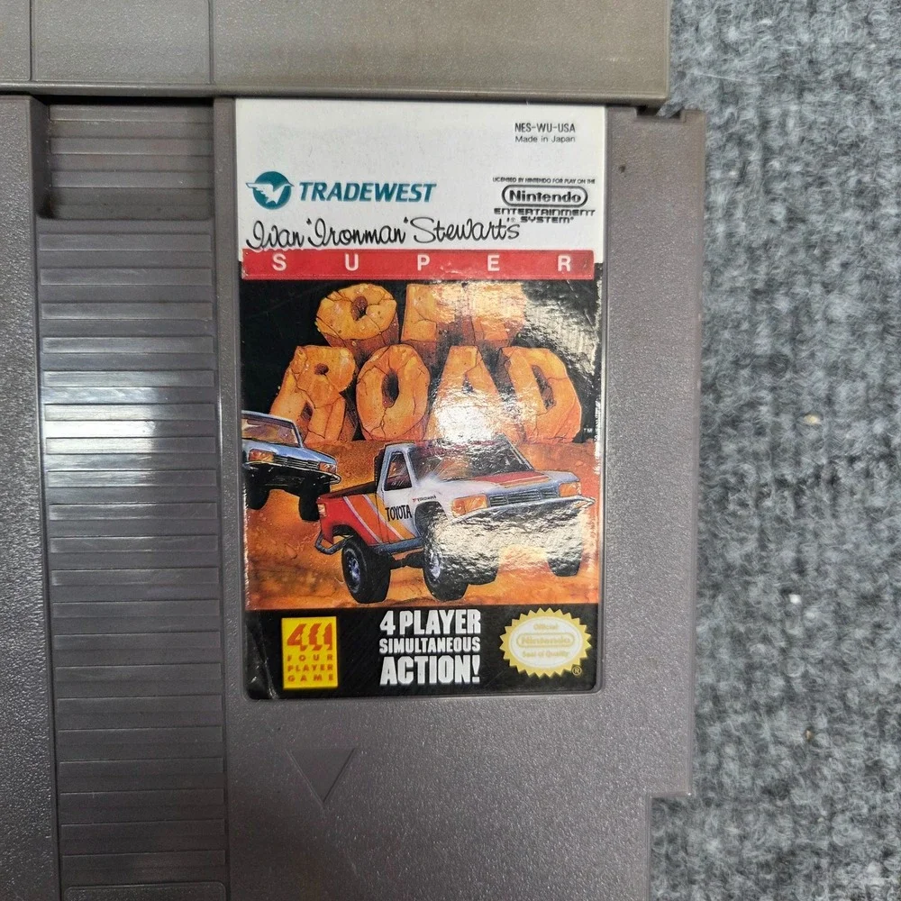 Nintendo NES Authentic Lot of 7 Games Racing Monster Trucks Bigfoot Knight Rider